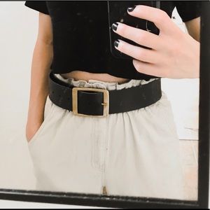 Brand new brass and leather 2” belt